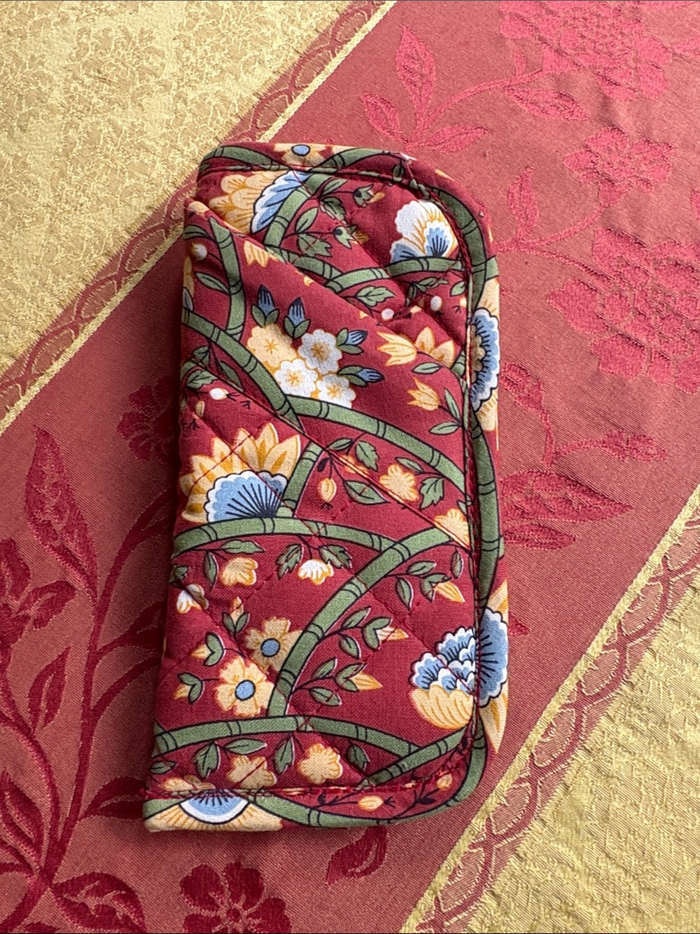 Pierre Deux  French Country 🆕 Vintage Floral Quilted Eyeglass Case 🌺🌺